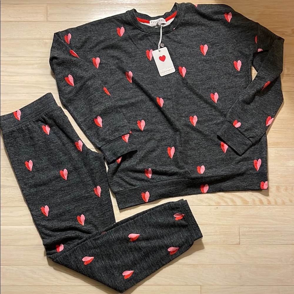 Pajamas with Heart Pattern from P.J. SALVAGE